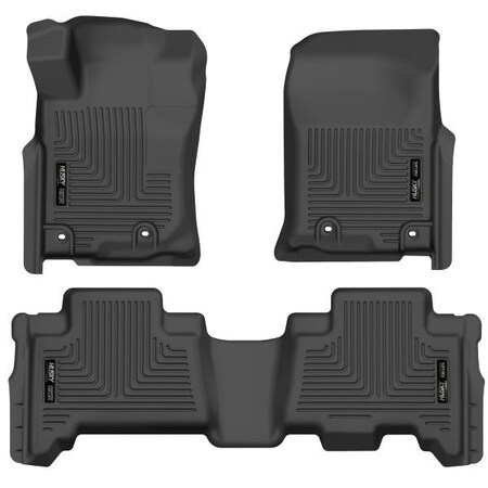 Husky Liner 13-C 4RUNNER FRONT & 2ND SEAT FLOOR LINERS BLACK 99571
